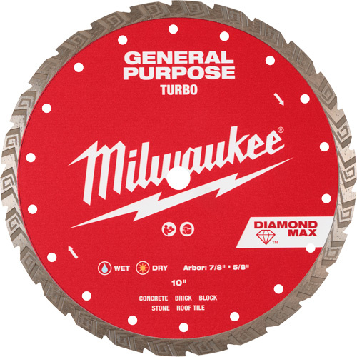 Milwaukee  49-93-9110  DIAMOND MAX? Turbo General Purpose Diamond Blade