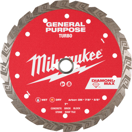 Milwaukee  49-93-9107  DIAMOND MAX? Turbo General Purpose Diamond Blade