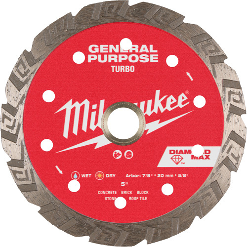 Milwaukee  49-93-9105  DIAMOND MAX? Turbo General Purpose Diamond Blade