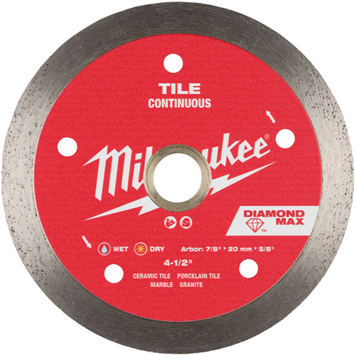 Milwaukee 49-93-9204 DIAMOND MAX Continuous Tile Diamond Blade-(Each)