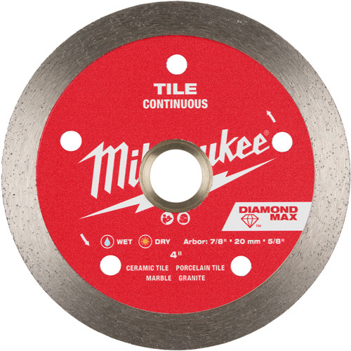 Milwaukee 49-93-9202 DIAMOND MAX Continuous Tile Diamond Blade-(Each)