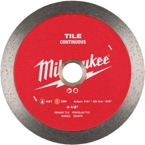 Milwaukee 49-93-9504 Continuous Tile Diamond Blade-(Each)
