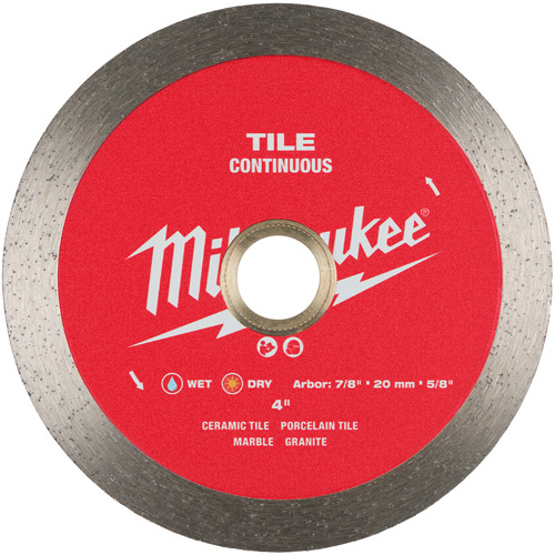 Milwaukee 49-93-9502 Continuous Tile Diamond Blade-(Each)