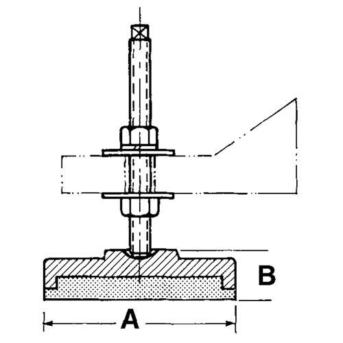 Vibrasystems  NVS-2-70  Leveling Mounts - Each