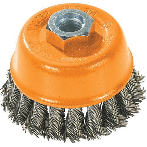 Walter Surface Technologies  13F304  Wire Cup Brush, 3" Dia. x 5/8"-11 Arbor - Each