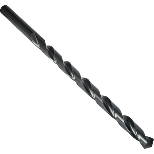 Dormer 5968030 Extra Length Drill Bit, 1/2", High Speed Steel, 250 mm Flute, 118° Point-(Each)