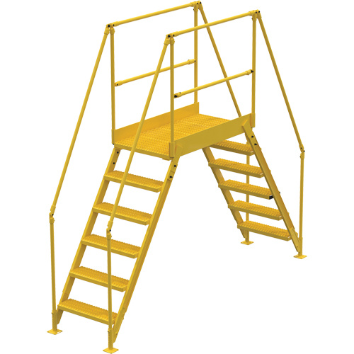 Vestil  COL-6-56-33  Crossover Ladder, 116" Overall Span, 60" H x 48" D, 24" Step Width - Each