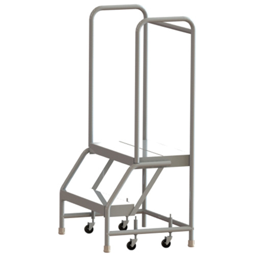 Tri-Arc Manufacturing  WLAR102244  Rolling Ladder, 2 Steps, 24" Step Width, 20" Platform Height, Aluminum - Each
