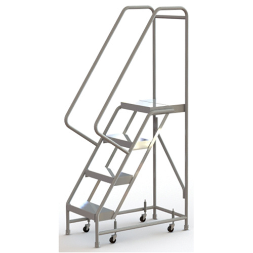 Tri-Arc Manufacturing  WLAR104164  Rolling Ladder, 4 Steps, 16" Step Width, 40" Platform Height, Aluminum - Each