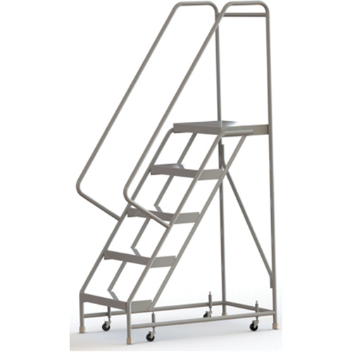 Tri-Arc Manufacturing  WLAR105244  Rolling Ladder, 5 Steps, 24" Step Width, 50" Platform Height, Aluminum - Each