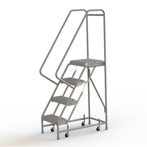 Tri-Arc Manufacturing  WLAR104165  Rolling Ladder, 4 Steps, 16" Step Width, 40" Platform Height, Aluminum - Each