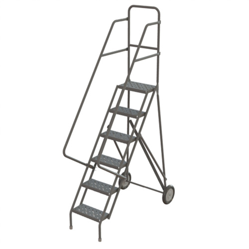 Tri-Arc Manufacturing  KDRF106166  Steel Rolling Ladder, 6 Steps, 16" Step Width, 60" Platform Height, Steel - Each