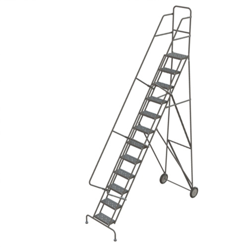 Tri-Arc Manufacturing  KDRF112166  Steel Rolling Ladder, 12 Steps, 16" Step Width, 120" Platform Height, Steel - Each