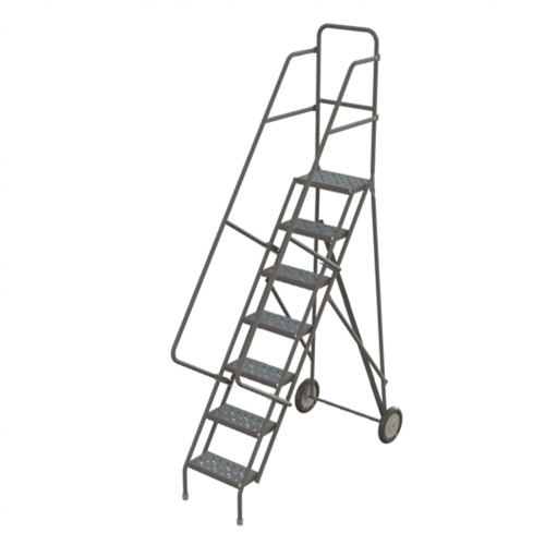 Tri-Arc Manufacturing  KDRF107162  Rolling Ladder, 7 Steps, Serrated, 70" High - Each