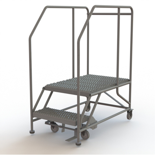Tri-Arc Manufacturing  WLWP122436SL  Mobile Work Platform, Steel, 2 Steps, 20" H, 35" D, 24" Step, Serrated - Each