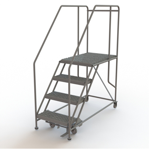 Tri-Arc Manufacturing  WLWP142436SL  Mobile Work Platform, Steel, 4 Steps, 40" H, 35" D, 24" Step, Serrated - Each