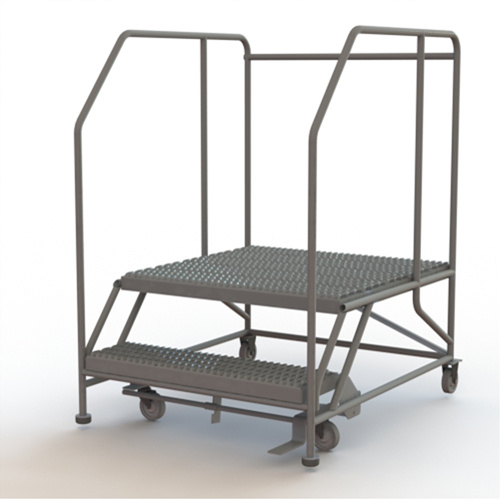 Tri-Arc Manufacturing  WLWP123636SL  Mobile Work Platform, Steel, 2 Steps, 20" H, 36" D, 36" Step, Serrated - Each