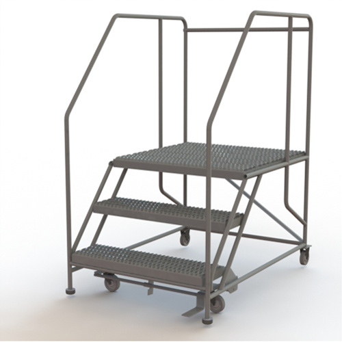 Tri-Arc Manufacturing  WLWP133636SL  Mobile Work Platform, Steel, 3 Steps, 30" H, 36" D, 36" Step, Serrated - Each