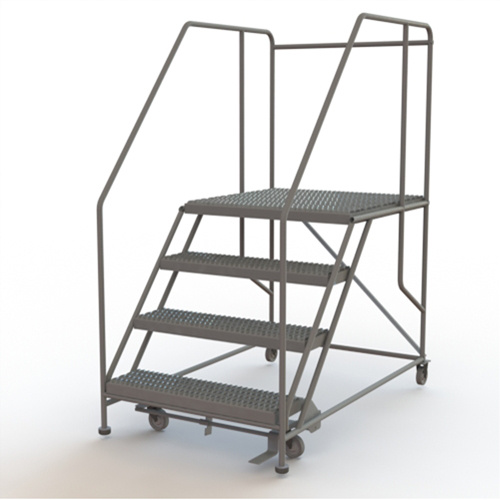 Tri-Arc Manufacturing  WLWP143636SL  Mobile Work Platform, Steel, 4 Steps, 40" H, 36" D, 36" Step, Serrated - Each