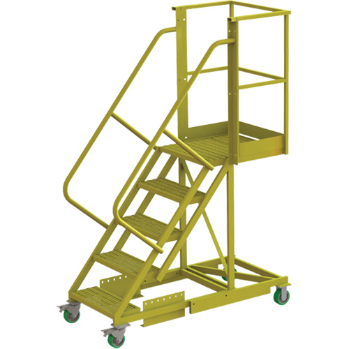Tri-Arc Manufacturing  UCS500520242  Cantilever Rolling Ladder, Supported, 5 Steps, 20" Platform Depth, 50" Platform Height - Each