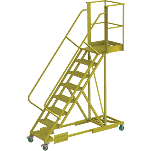 Tri-Arc Manufacturing  UCS500820242  Cantilever Rolling Ladder, Supported, 8 Steps, 20" Platform Depth, 80" Platform Height - Each