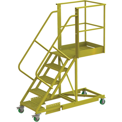 Tri-Arc Manufacturing  UCS500530242  Cantilever Rolling Ladder, Supported, 5 Steps, 30" Platform Depth, 50" Platform Height - Each