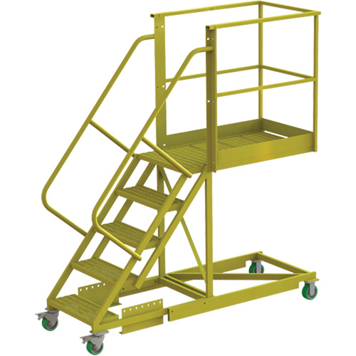 Tri-Arc Manufacturing  UCS500540242  Cantilever Rolling Ladder, Supported, 5 Steps, 40" Platform Depth, 50" Platform Height - Each