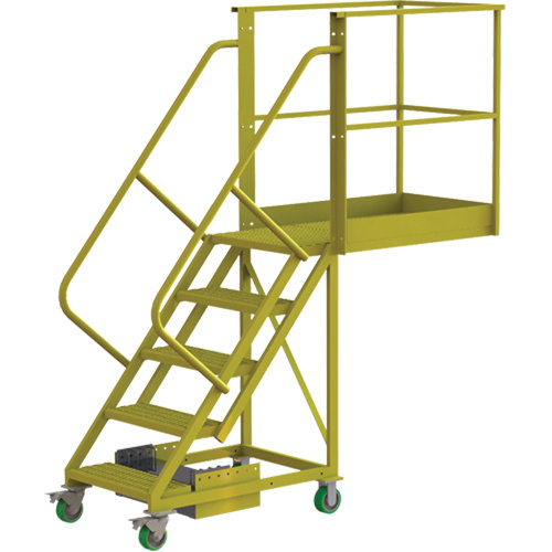 Tri-Arc Manufacturing  UCU500540242  Cantilever Rolling Ladder, Unsupported, 5 Steps, 40" Platform Depth, 50" Platform Height - Each