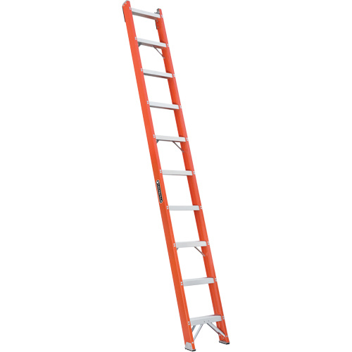 Louisville Ladder FH1010 FH1000 Series Industrial Heavy-Duty Shelf Ladders, 10', Fibreglass, 300 lbs., CSA Grade 1A-(Each)