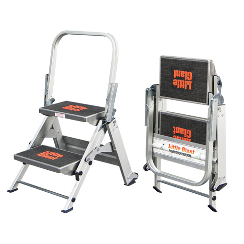Little Giant Ladders 10210BA-303 Safety Stepladder, 1.5', Aluminum, 300 lbs. Capacity, Type 1A-(Each)