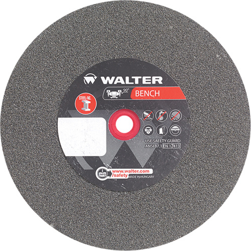 Walter Surface Technologies  12E553  Bench Grinding Wheels, 8" x 1-1/4", 1" Arbor, 1 - Each