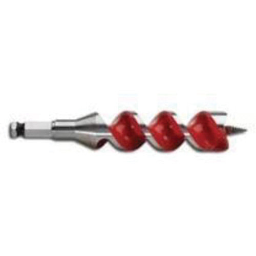 Milwaukee 48-13-1000 Ship Auger Drill Bit, 1" Diameter, 4" Flute, 7/16" Hex Shank-(Each)