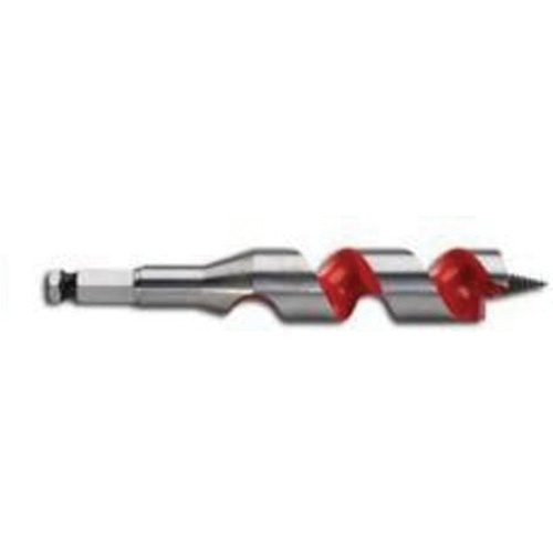 Milwaukee 48-13-1003 Ship Auger Drill Bit, 1" Diameter, 3" Flute, 7/16" Hex Shank-(Each)