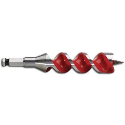 Milwaukee 48-13-1120 Ship Auger Drill Bit, 1-1/8" Diameter, 4" Flute, 7/16" Hex Shank-(Each)