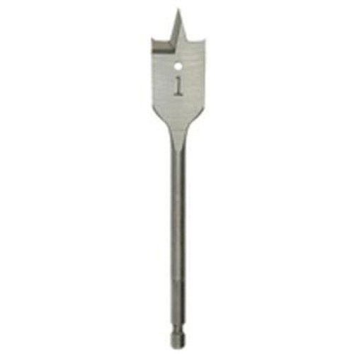 Milwaukee  48-27-0441  Flat Boring Bit, 7/16" Diameter, 1/4" Hex Shank, 6" Length - Each