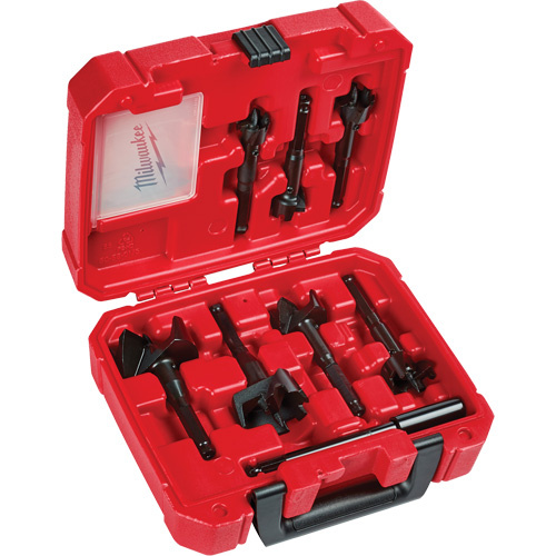 Milwaukee  49-22-0130  Contractor's Selfeed Bit Kit, 7 Pieces, High Speed Steel - Each