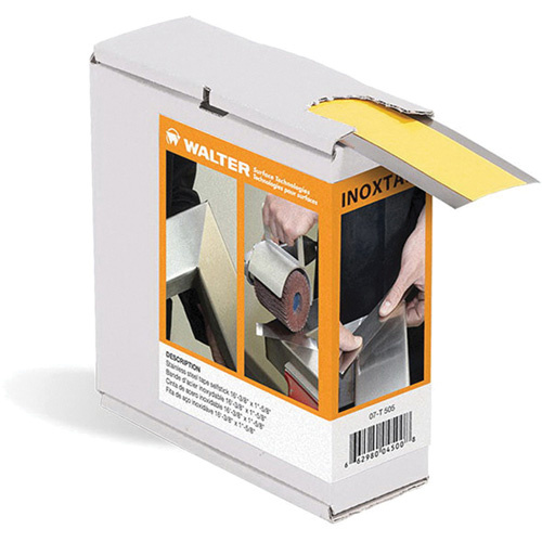 Walter Surface Technologies  07T100  Inox Stainless Steel Tape, 0.15 mils Thick, 41.275 mm (1-5/8") x 5 m (16.375') - Roll
