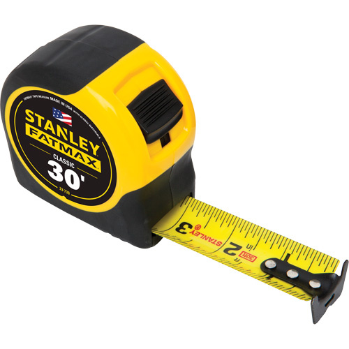 Stanley Tools  33-730  FatMax<sup>?</sup> Classic Tape Measure, 1-1/4" x 30', Imperial Graduations - Each