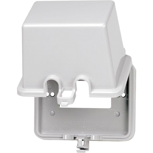 Leviton  5997-DGY  Extra Deep Weather Resistant Decora<sup>?</sup>/GFCI Cover - Each