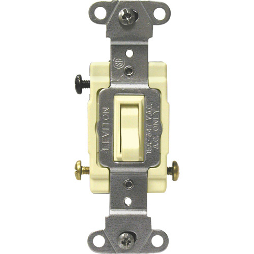 Leviton 18203-CI Back & Side-Wired Quiet Switches with 3-Way Toggle-(Each)