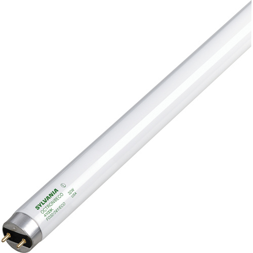 Sylvania  21420  OCTRON<sup>?</sup> 800 XV SUPERSAVER ECOLOGIC Fluorescent Lamps, 28 W, T8, 3500 K, 48" Long - Case of 30