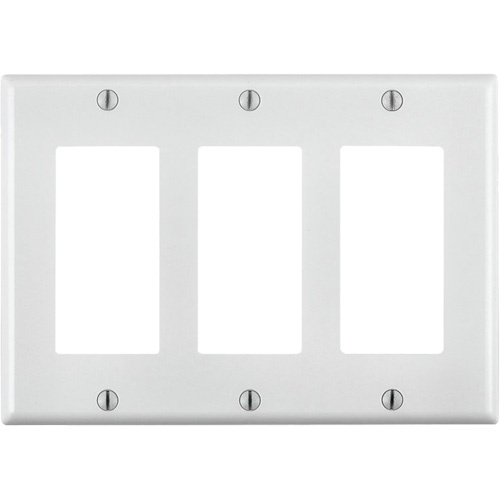 Leviton 80411-W Standard Size Wall Plate-(Each)