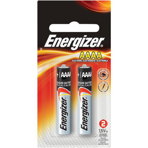 Energizer  E96BP2  Alkaline Batteries, AAAA, 1.5 V - Pack of 2