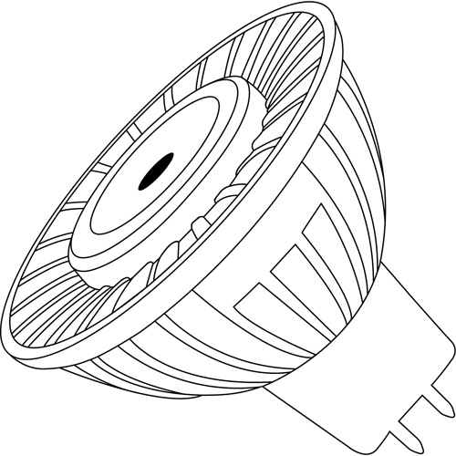 Sylvania 78233 Dimmable Ultra LED Lamps, 6 W, 300 Lumens, GU5.3 Base - Each
