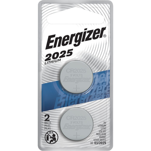Energizer  2025BP-2N  2025 Batteries, 3 V - Pack of 2