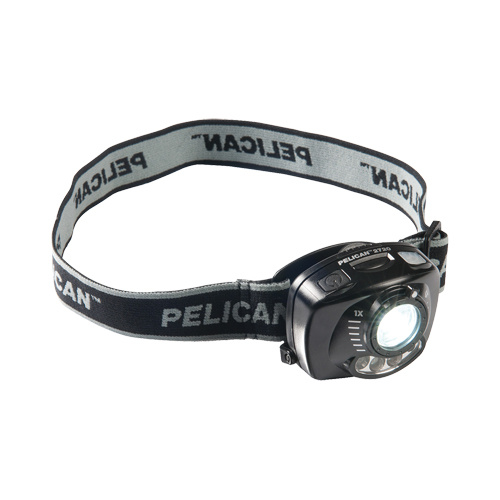 Pelican  027200-0101-110  2720 Headlamp, LED, 200 Lumens, 3 Hrs. Run Time, AAA Batteries - Each