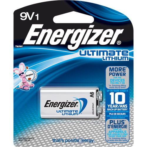 Energizer  L522BP  Lithium Batteries, 9 V - Each