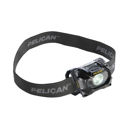 Pelican  027550-0103-110  2755 Headlamp, LED, 72 Lumens, 6 Hrs. Run Time, AAA Batteries - Each