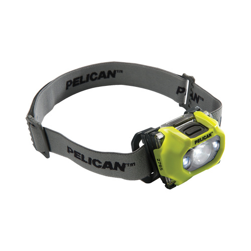 Pelican  027650-0103-245  2765 Headlamp, LED, 155 Lumens, 6.25 Hrs. Run Time, AAA Batteries - Each
