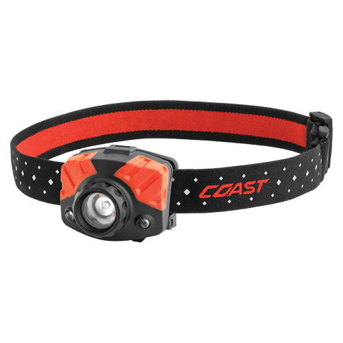 Coast  21674  FL75 Headlamp, LED, 435 Lumens, 2.5 Hrs. Run Time, AAA Batteries - Each